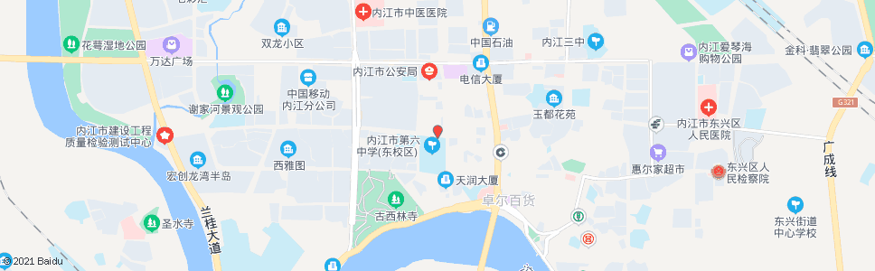 内江新六中_公交站地图_内江公交_妙搜公交查询2024