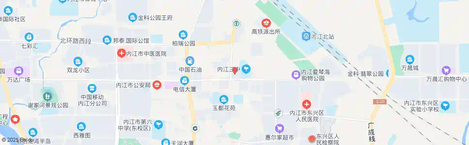 内江艾林商城_公交站地图_内江公交_妙搜公交查询2024