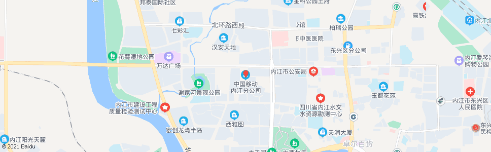 内江移动公司_公交站地图_内江公交_妙搜公交查询2024