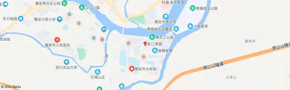 雅安上坝路口_公交站地图_雅安公交_妙搜公交查询2024