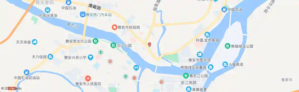 雅安雨都饭店_公交站地图_雅安公交_妙搜公交查询2024