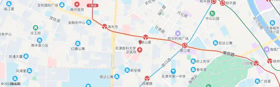 天津总医院_公交站地图_天津公交_妙搜公交查询2024