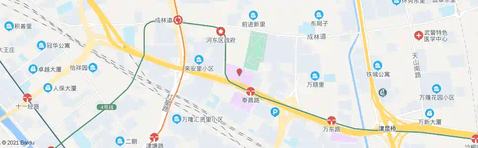 天津泰兴南路(河东万达广场)_公交站地图_天津公交_妙搜公交查询2024