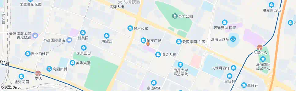 天津翠亨广场_公交站地图_天津公交_妙搜公交查询2024