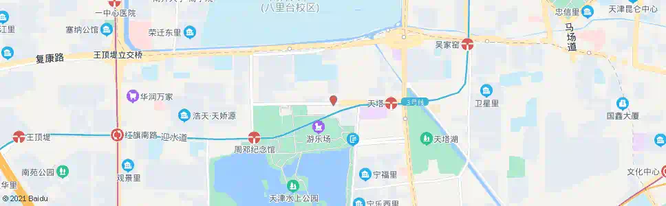 天津水上村_公交站地图_天津公交_妙搜公交查询2024