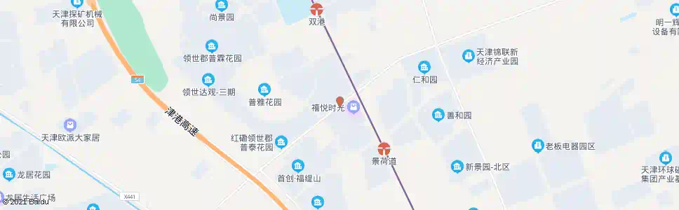 天津双港新家园北_公交站地图_天津公交_妙搜公交查询2024