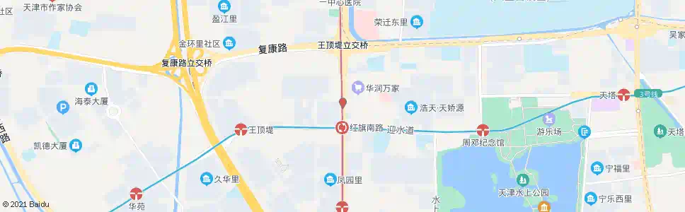 天津王顶堤立交桥_公交站地图_天津公交_妙搜公交查询2024