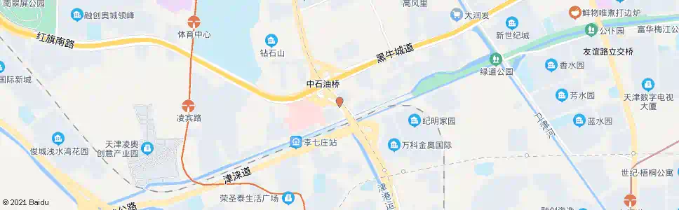 天津中石油桥_公交站地图_天津公交_妙搜公交查询2024