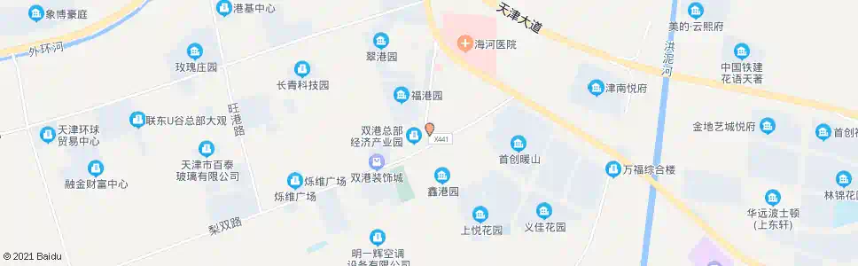 天津鑫港园_公交站地图_天津公交_妙搜公交查询2024