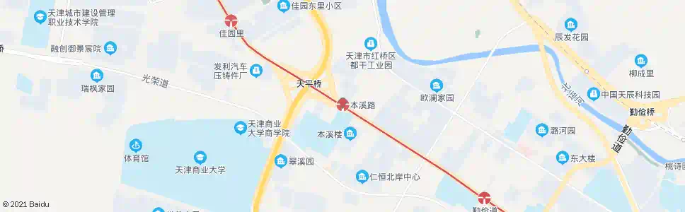 天津本溪路_公交站地图_天津公交_妙搜公交查询2024