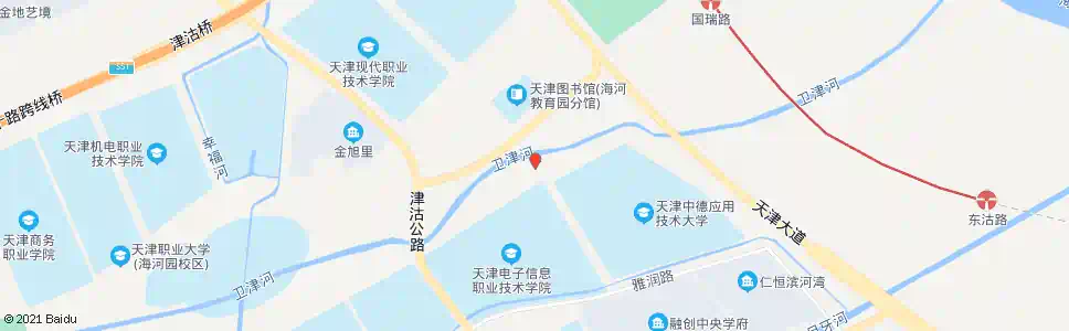 天津海河教育园一号公交站_公交站地图_天津公交_妙搜公交查询2024