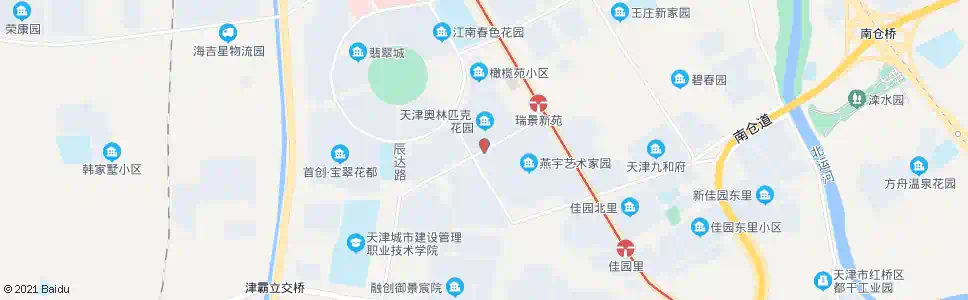 天津瑞秀花园_公交站地图_天津公交_妙搜公交查询2024