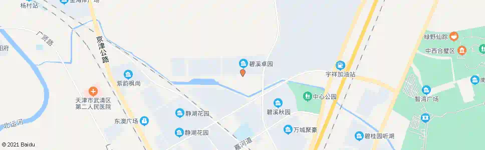 天津碧溪卓园_公交站地图_天津公交_妙搜公交查询2024