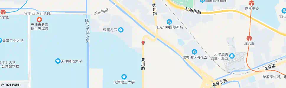 天津秀川路_公交站地图_天津公交_妙搜公交查询2024