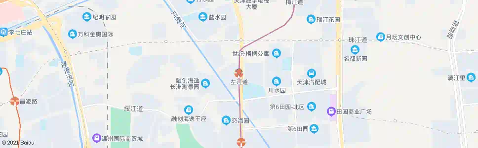 天津左江道_公交站地图_天津公交_妙搜公交查询2024