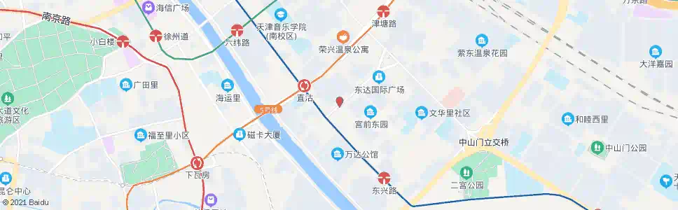 天津大直沽五号路_公交站地图_天津公交_妙搜公交查询2024