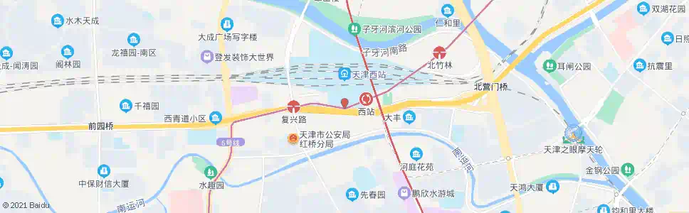 天津西站南广场_公交站地图_天津公交_妙搜公交查询2024