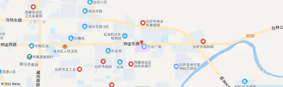 拉萨纳金乡政府站_公交站地图_拉萨公交_妙搜公交查询2024