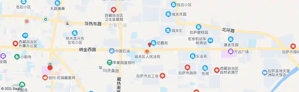 拉萨尼吉苑小区站_公交站地图_拉萨公交_妙搜公交查询2024