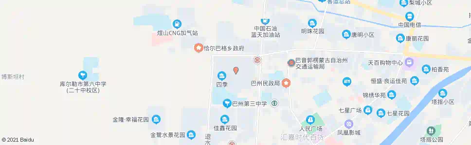 巴音郭楞巴音小区后门_公交站地图_巴音郭楞公交_妙搜公交查询2024