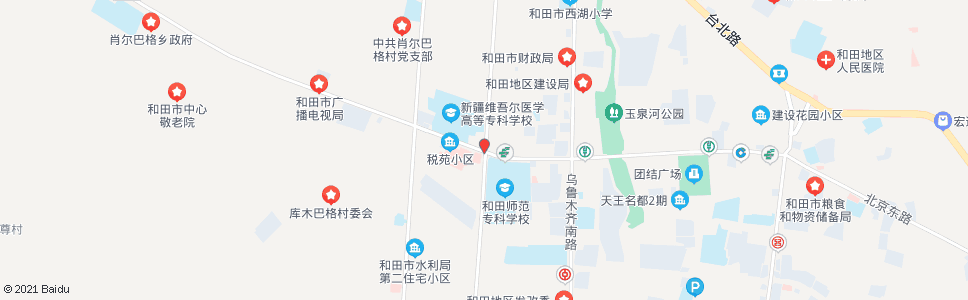 和田财校(北京西路)_公交站地图_和田公交_妙搜公交查询2024