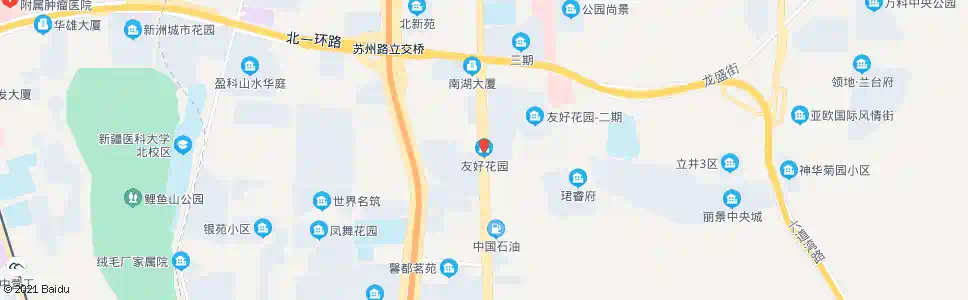 乌鲁木齐友好花园_公交站地图_乌鲁木齐公交_妙搜公交查询2024