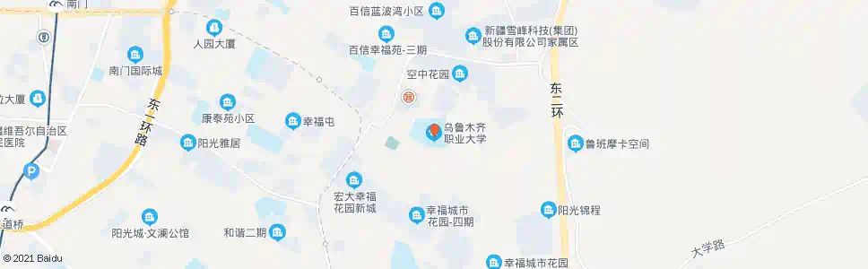 乌鲁木齐市职业大学_公交站地图_乌鲁木齐公交_妙搜公交查询2024