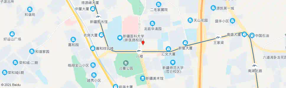 乌鲁木齐医学院_公交站地图_乌鲁木齐公交_妙搜公交查询2024