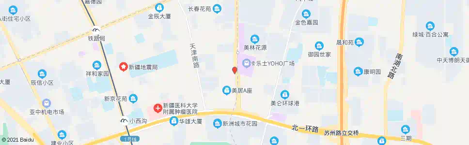 乌鲁木齐美居板材区_公交站地图_乌鲁木齐公交_妙搜公交查询2024