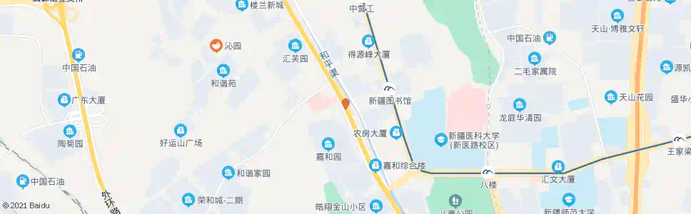 乌鲁木齐嘉和园_公交站地图_乌鲁木齐公交_妙搜公交查询2024