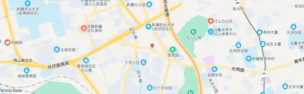 乌鲁木齐红山市场_公交站地图_乌鲁木齐公交_妙搜公交查询2024