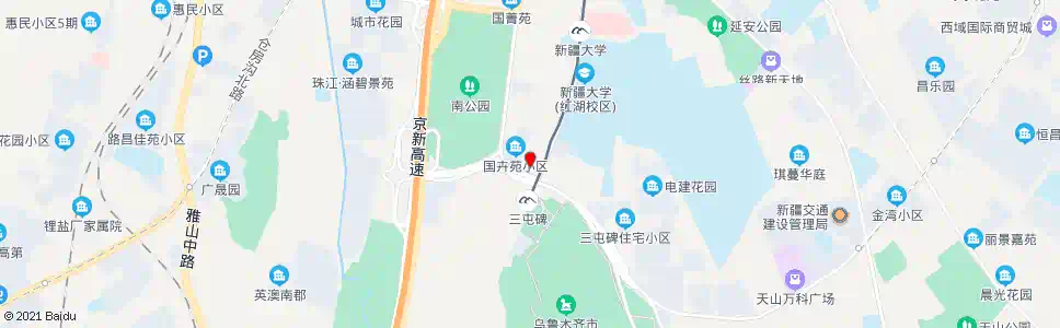 乌鲁木齐公路管理分局_公交站地图_乌鲁木齐公交_妙搜公交查询2024