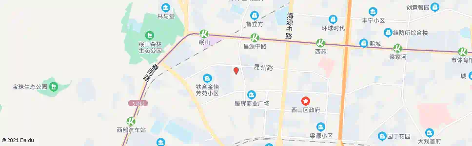 昆明张家村(昆州路)_公交站地图_昆明公交_妙搜公交查询2024