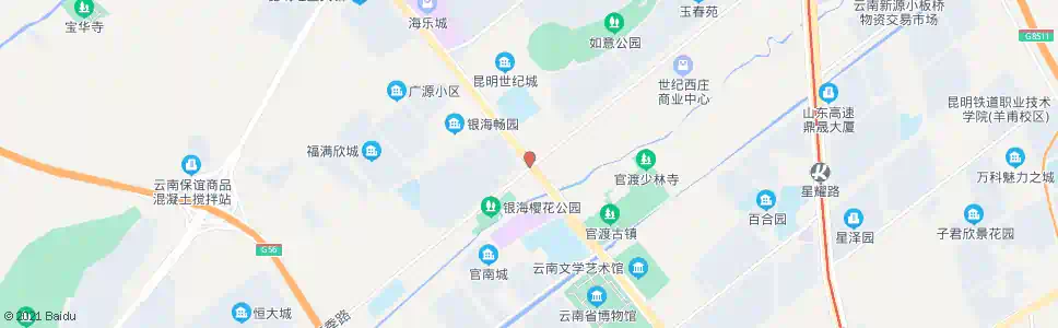 昆明宝象河(广福路)_公交站地图_昆明公交_妙搜公交查询2024