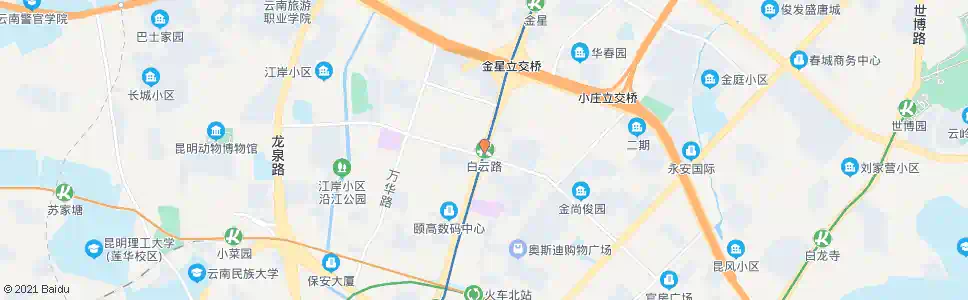 昆明白云路站_公交站地图_昆明公交_妙搜公交查询2024