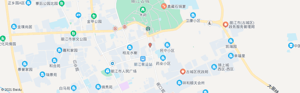 丽江大研中学_公交站地图_丽江公交_妙搜公交查询2024