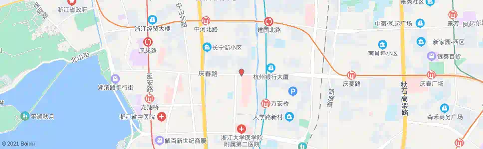 杭州浙医一院_公交站地图_杭州公交_妙搜公交查询2024