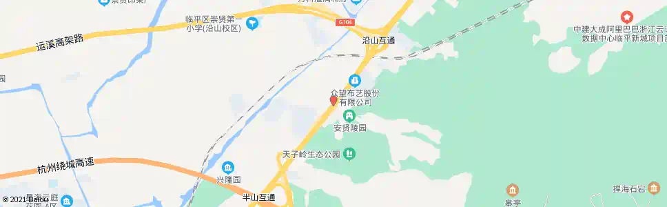 杭州临半路口_公交站地图_杭州公交_妙搜公交查询2024