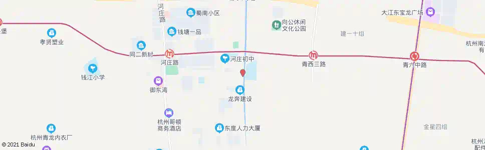 杭州河庄医院_公交站地图_杭州公交_妙搜公交查询2024