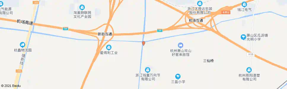 杭州建盈村委_公交站地图_杭州公交_妙搜公交查询2024