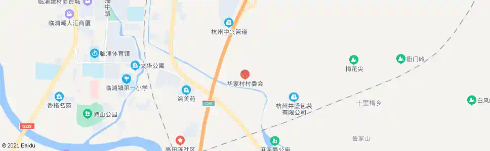 杭州华家村_公交站地图_杭州公交_妙搜公交查询2024