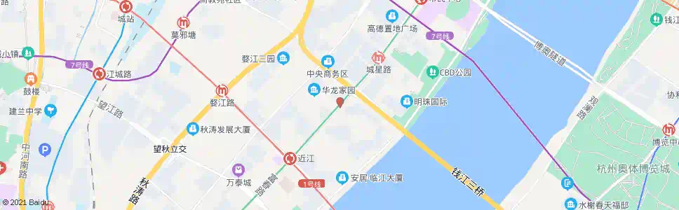 杭州近江小区_公交站地图_杭州公交_妙搜公交查询2024