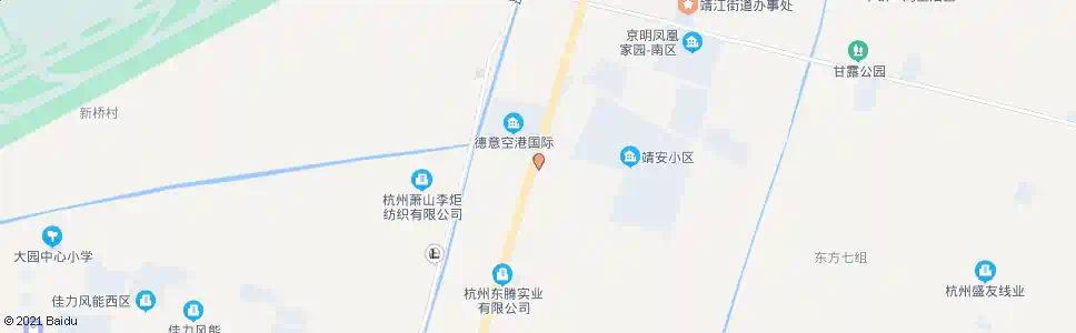 杭州靖东村委_公交站地图_杭州公交_妙搜公交查询2024