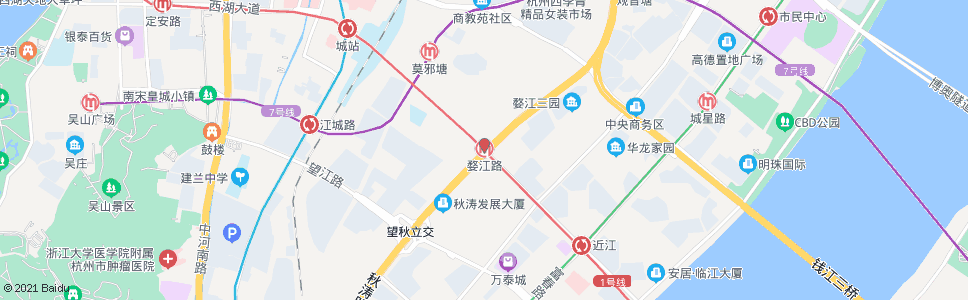 杭州婺江路站_公交站地图_杭州公交_妙搜公交查询2024