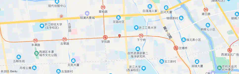 杭州花园南村_公交站地图_杭州公交_妙搜公交查询2024