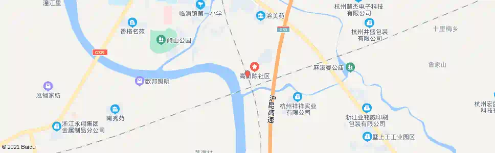 杭州高田陈村_公交站地图_杭州公交_妙搜公交查询2024