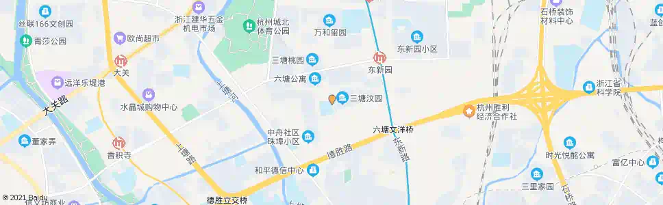 杭州三塘汶园西_公交站地图_杭州公交_妙搜公交查询2024