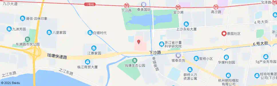 杭州邵逸夫医院下沙院区_公交站地图_杭州公交_妙搜公交查询2024