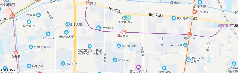 杭州杭州湾信息港_公交站地图_杭州公交_妙搜公交查询2024