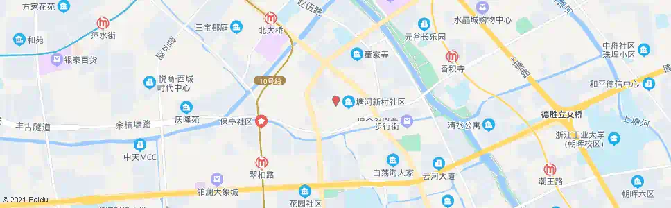 杭州塘河新村_公交站地图_杭州公交_妙搜公交查询2024